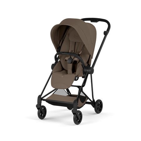 Cybex Mios 4.0 Style Matt Black Coconut Brown zestaw 3w1 z fotelikiem Cloud T i-Size