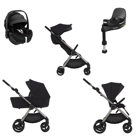 Anex iQ Premium Darke zestaw 5w1 z fotelikiem Maxi Cosi Pebble 360 Pro2 i bazą FamilyFix 360 Pro