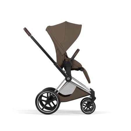 Cybex Priam 5.0 Chrome Brown Coconut Brown zestaw 3w1 z fotelikiem Cloud T i-Size