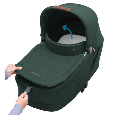 Maxi Cosi Oxford+ Twillic Green zestaw 3w1 z fotelikiem Pebble 360 Pro2