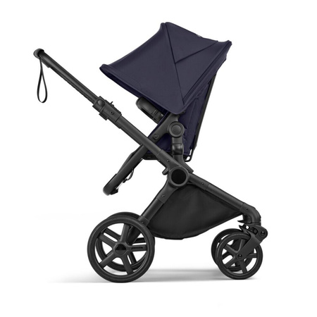 Bugaboo Cub Komplet Black/Deep Indigo wózek 2w1 głęboko-spacerowy