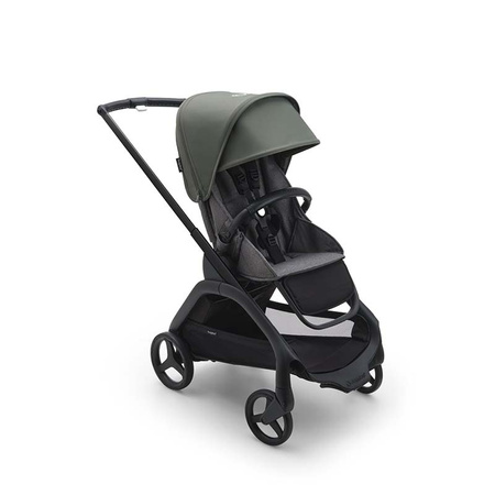 Bugaboo Dragonfly wózek spacerowy rama Black/Grey Melange-Forest Green