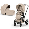 Cybex Priam 5.0 Rosegold Cozy Beige wózek 2w1 głęboko-spacerowy
