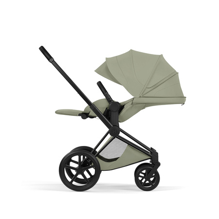 Cybex Priam 5.0 Matt Black Sage Green zestaw 3w1 z fotelikiem Cloud T i-Size