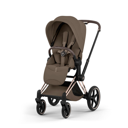 Cybex Priam 5.0 Rosegold Coconut Brown zestaw 3w1 z fotelikiem Cloud T i-Size