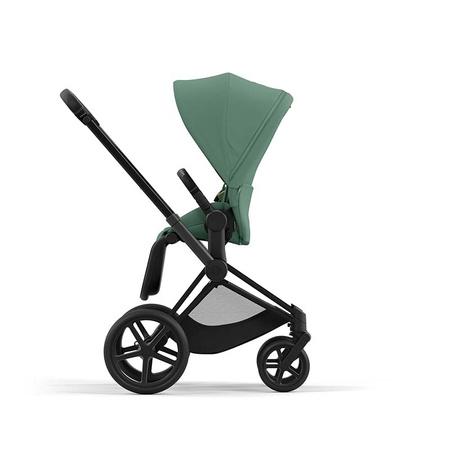 Cybex Priam 4.0 Matt Black Leaf Green wózek spacerowy
