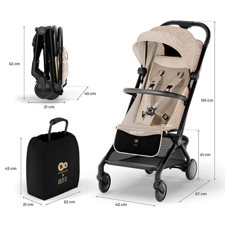 Kinderkraft Pilot 2 Bizuu Whisper Dune wózek spacerowy