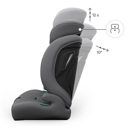 Kinderkraft Comfort Up 2 Plus Szary Fotelik samochodowy 76-150 cm
