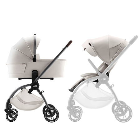 Britax Romer Rio Lux Soft Taupe wózek 2w1 głęboko-spacerowy