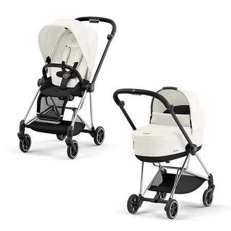 Cybex Mios OFF WHITE zestaw 3w1 z fotelikiem Cloud T Plus