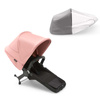 Bugaboo Donkey 5 zestaw Duo Komplet Midnight Black-Morning Pink