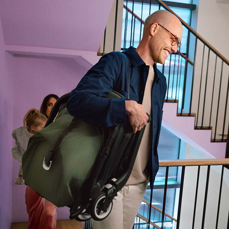 Bugaboo Butterfly Midnight Black zestaw z pałąkiem i torbą transportową