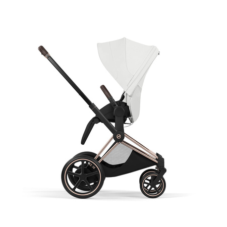 Cybex e-Priam 5.0 Rosegold Off White wózek 2w1 głęboko-spacerowy