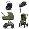 Cybex Talos S Lux Moss Green wózek 4w1 głęboko-spacerowy z fotelikam Cloud G Plus i bazą G