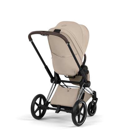 Cybex Priam 5.0 Chrome Brown Cozy Beige zestaw 3w1 z fotelikiem Cloud T i-Size