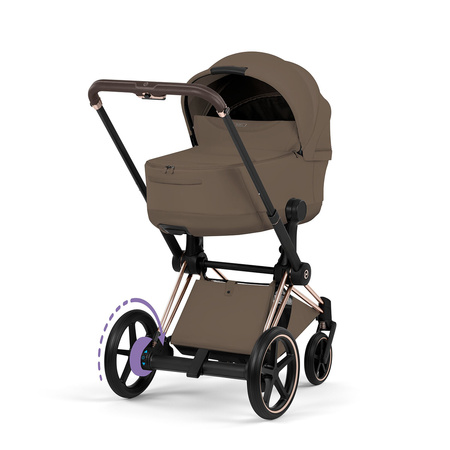 Cybex e-Priam 5.0 Rosegold Coconut Brown zestaw 3w1 z fotelikiem Cloud T i-Size