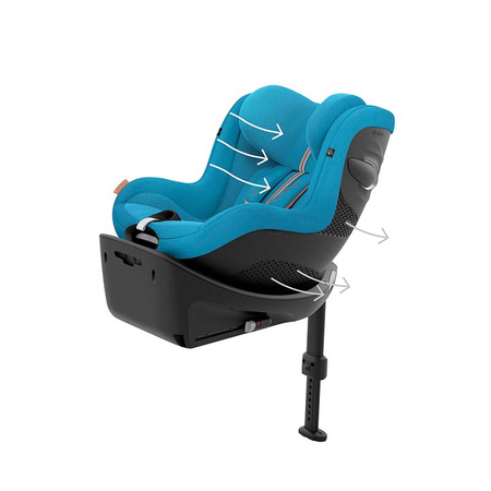 Cybex Sirona G i-Size Beach Blue Plus fotelik samochodowy 61-105 cm (9-18 kg)