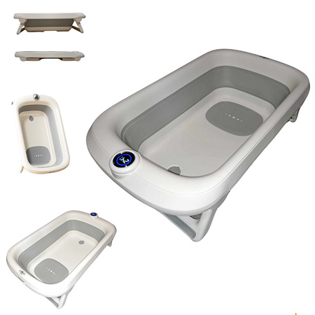 Ines&John zestaw składana wanienka kąpielowa z termometrem magnetycznym i stojakiem