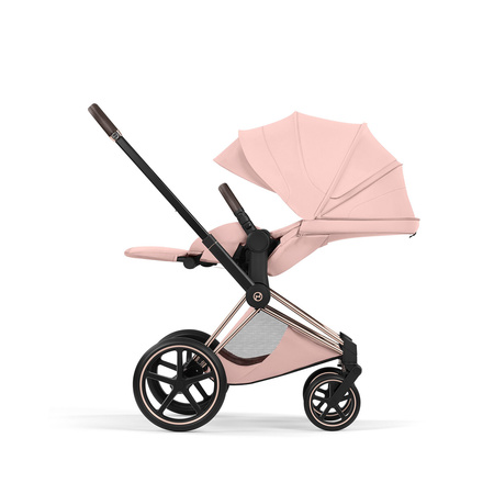 Cybex Priam 5.0 Rosegold Peach Pink zestaw 3w1 z fotelikiem Cloud T i-Size
