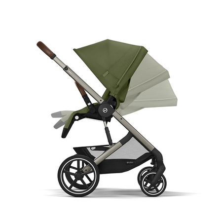 Cybex Balios S Lux 2.0 Moss Green zestaw 4w1 z fotelikiem Cloud G Plus i Bazą G