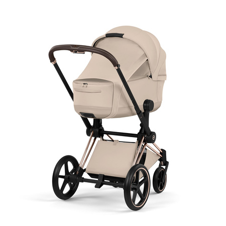 Cybex Priam 5.0 Rosegold Cozy Beige zestaw 3w1 z fotelikiem Cloud T i-Size