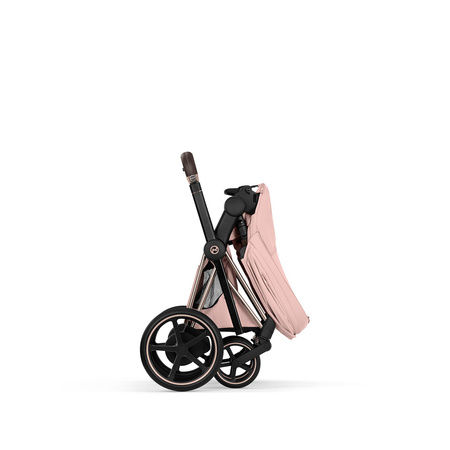 Cybex e-Priam 5.0 Rosegold Peach Pink zestaw 3w1 z fotelikiem Cloud T i-Size