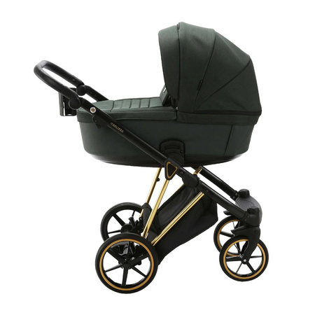 Adamex Belissa Special Edition Zielony wózek 2w1 głęboko-spacerowy
