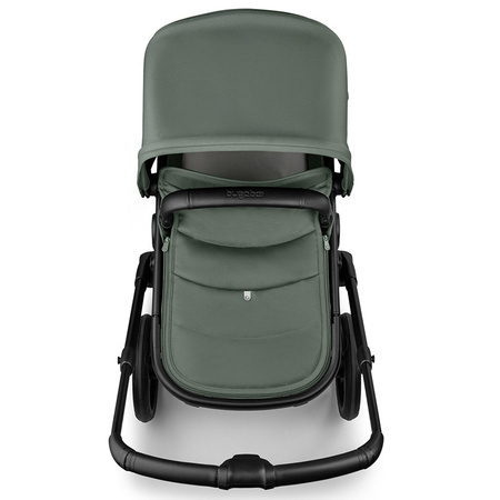 Bugaboo Fox 5 Renew Komplet Black/Forets Green wózek 2w1 głęboko-spacerowy