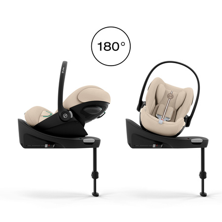 Cybex Cloud G3 Almond Beige fotelik z bazą G3 zestaw 0-13 kg