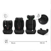 Kinderkraft Comfort Up 2 Plus Czarny Fotelik samochodowy 76-150 cm