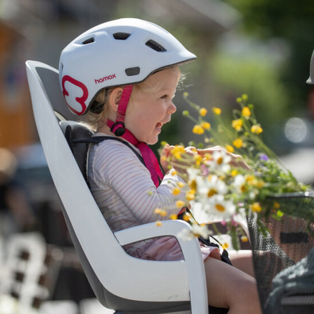 Hamax Caress White/Black fotelik rowerowy montowany na ramie