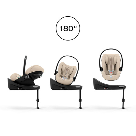 Cybex Cloud G3 Almond Beige fotelik z bazą G3 zestaw 0-13 kg