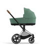 Cybex Priam 4.0 Chrome Brown Leaf Green wózek 2w1 głęboko-spacerowy