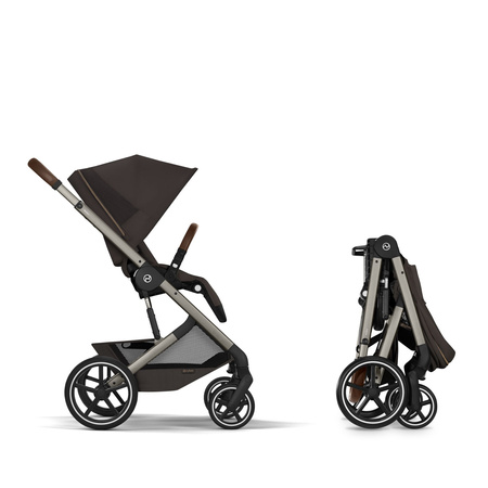 Cybex Balios S Lux 2026 ze składaną gondolą Chocolate Brown wózek 2w1 głęboko-spacerowy