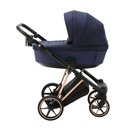 Adamex Belissa Special Edition Granatowy wózek 2w1 głęboko-spacerowy