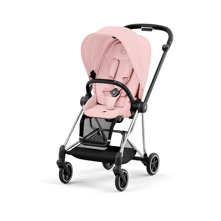 Cybex Mios Chrome Black Peach Pink wózek spacerowy