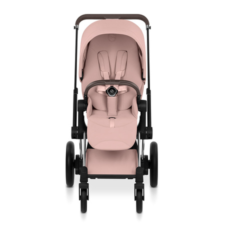Cybex e-Priam 5.0 Chrome Brown Peach Pink zestaw 3w1 z fotelikiem Cloud T i-Size