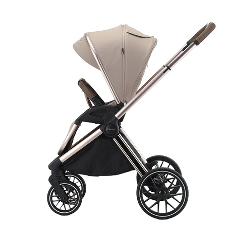Adamex Spark Champagne Latte wózek 2w1 głęboko-spacerowy