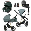 Roan IVI 2.0 Pine Green zestaw 4 w 1 z fotelikiem Maxi Cosi Pebble 360 Pro2 i bazą isofix