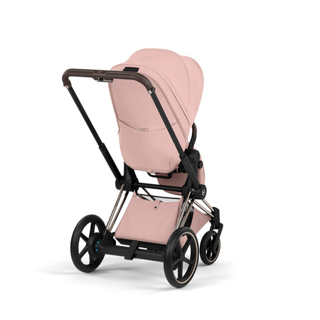 Cybex e-Priam 5.0 Champagne Gold Peach Pink wózek 2w1 głęboko-spacerowy