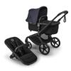 Bugaboo Fox 5 Renew Black/Black Haritage/Deep Indigo wózek 2w1 głęboko-spacerowy