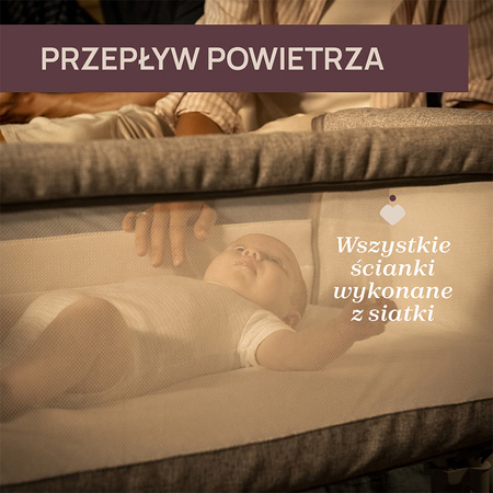 Chicco Next2Me Armonia Steel łóżeczko dostawne 2w1