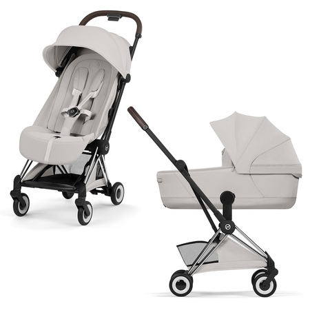 Cybex Coya 2 Style Chrome Brown City Grey wózek 2w1 głęboko-spacerowy