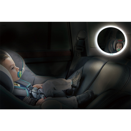 Joybi Lusterko Okrągłe do obserwacji dziecka w podróży 360 LED