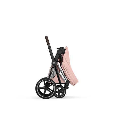 Cybex Priam 5.0 Chrome Brown Peach Pink zestaw 3w1 z fotelikiem Cloud T i-Size