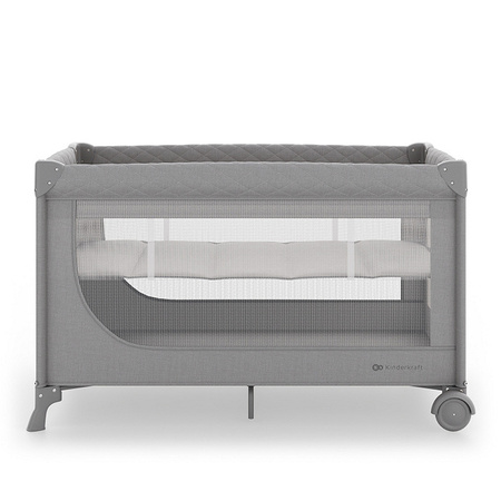 Kinderkraft LEODY UP łóżeczko turystyczne 2w1 Grey