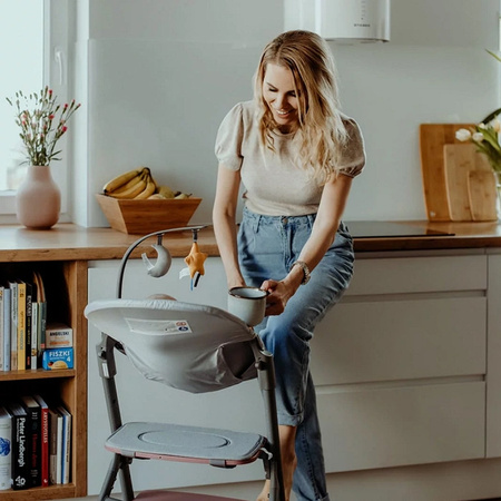 Kinderkraft Livy krzesełko do karmienia z bujeczkiem Calmee