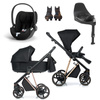 Roan IVI 2.0 Raven zestaw 4 w 1 z fotelikiem Cybex Cloud T i-Size i bazą isofix