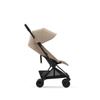 Cybex Coya Matt Black Cozy Beige wózek spacerowy