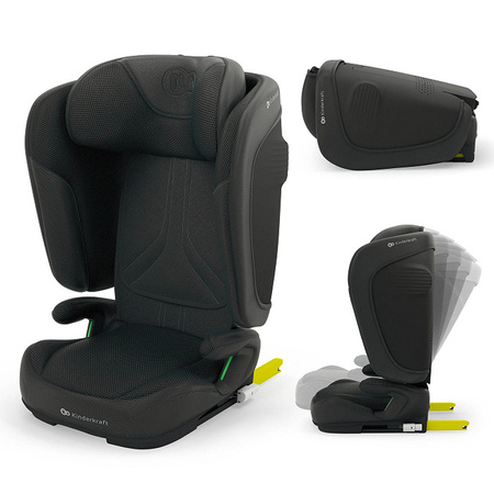 Kinderkraft Unity 2 Czarny fotelik samochodowy 100-150 cm